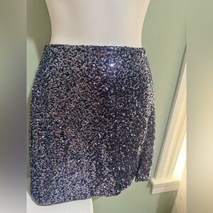 Woman mini skirt blue Navy